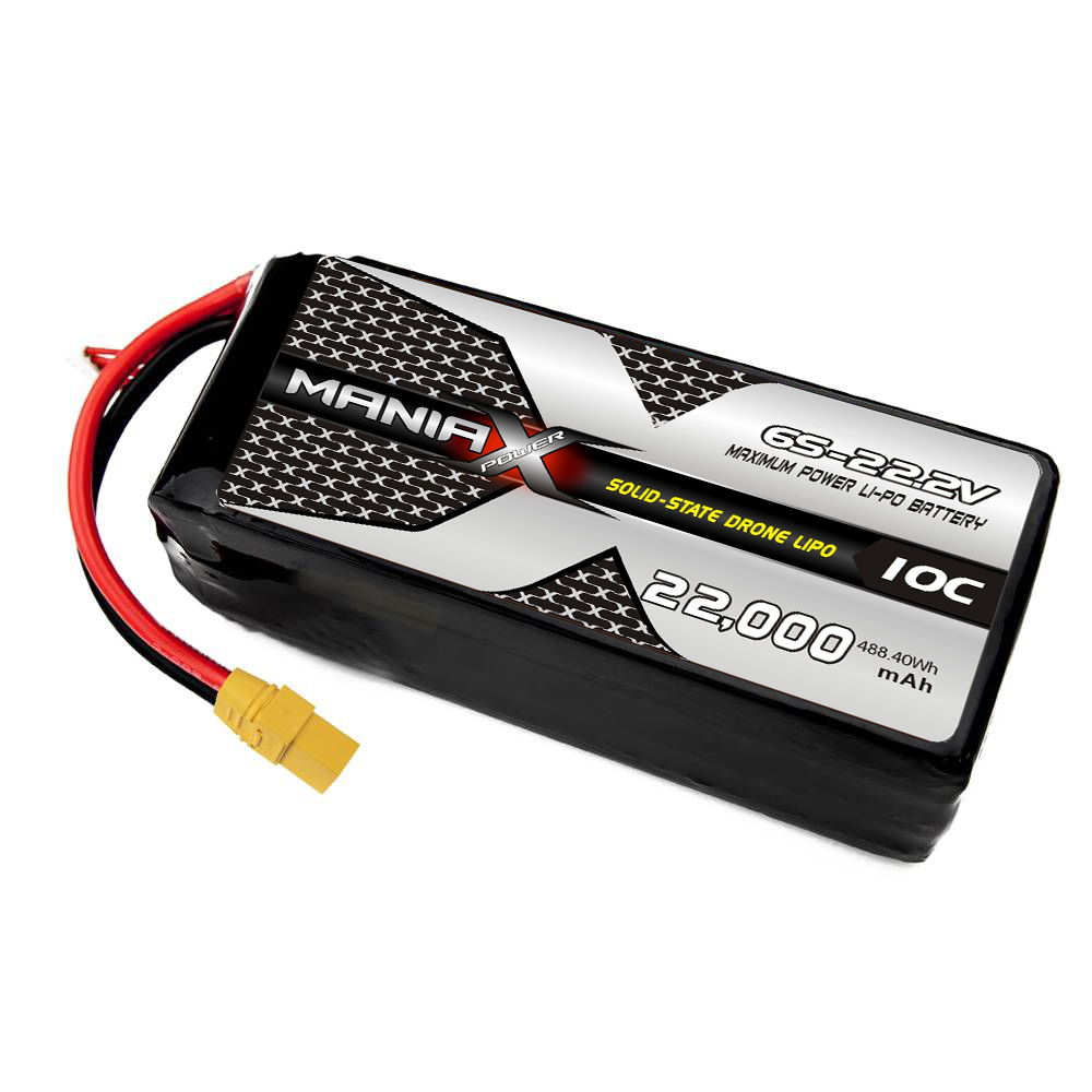 Batterie LiPo à électrolyte solide ManiaX 12S 22 Ah 400 Wh/kg